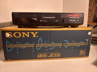 Sony MDS-JE330 MiniDisc MD Deck Player Recorder No Remote W/original Box &TESTED
