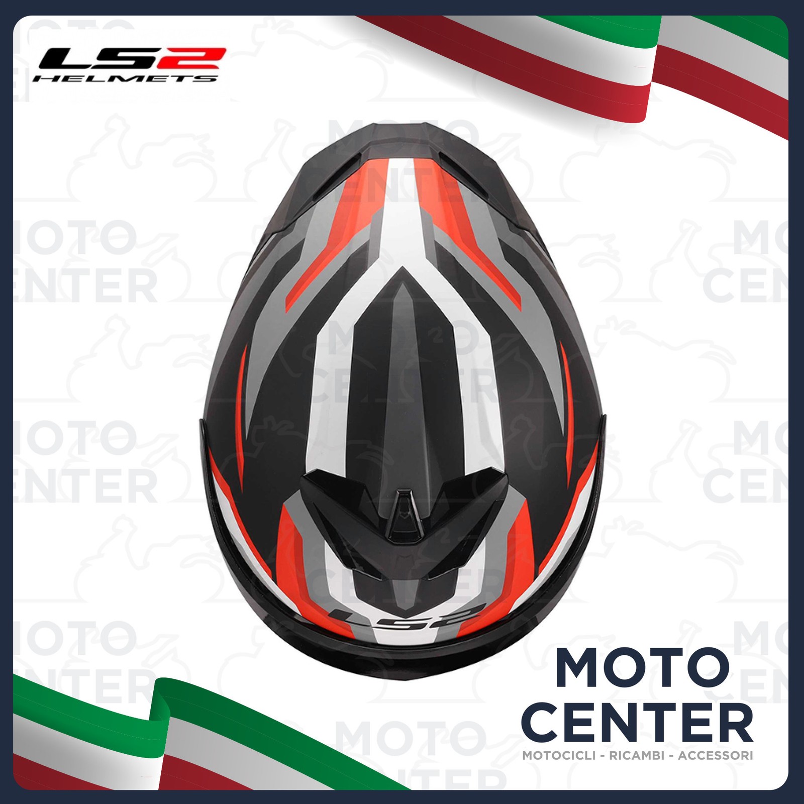 LS2 FF820 Rapid III Full Face Helmet Hyper Black Red Size S (55-56 Cm)
