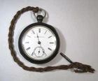 Antique 1889 Elgin National Key Wind Pocket Watch 18 Sz RUNS ETC10959