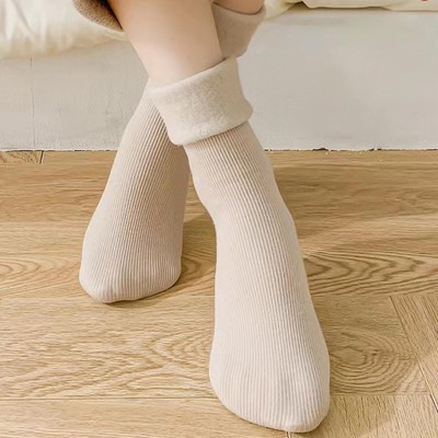 2 Paare Frauen mit mittlerer Kalte Wärme gemütlich fuzzy mit Slipper-Socken mi
