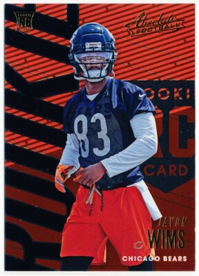 2018 Panini Absolute Football Javon Wims #115 Chicago Bears ROOKIE