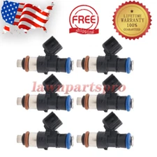 6x New Fuel Injectors For Chrysler Dodge Ram Jeep 3.6L 0280158233 5184085AC