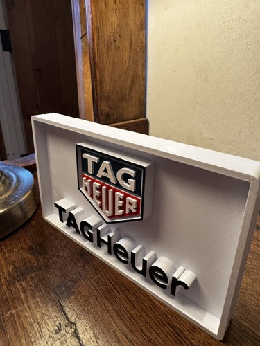 Tag Heuer 3D Sign - For Man Cave, Bar, Garage, Bedroom, Office | 25cm x 17cm - Picture 4 of 6