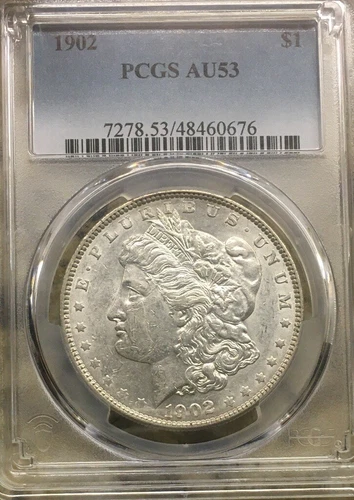 1902 Morgan Silver Dollar PCGS AU53 Free Shipping