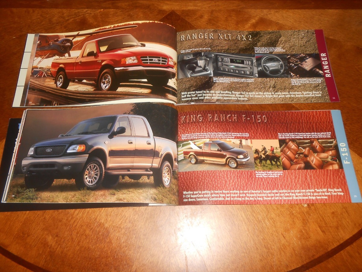2002 FORD F-SERIES & RANGER PICKUP TRUCK & E-SERIES VAN BROCHURE