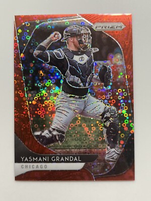 2020 Panini Prizm Quick Pitch Red Donut Circle #12 Yasmani Grandal /99 White Sox