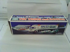 1997 HESS Tractor Trailer with Race Cars (No Inserts and Packing)