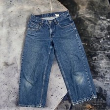 Vintage Levi's 570 Baggy Fit Husky Boyfriend Jeans 28 x 23 RARE