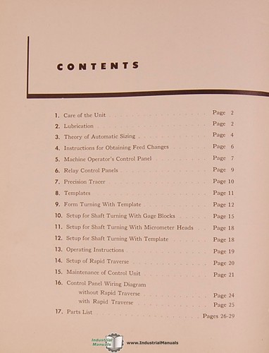 Monarch Automatic Sizing Operators and Parts Manual - Picture 2 of 2