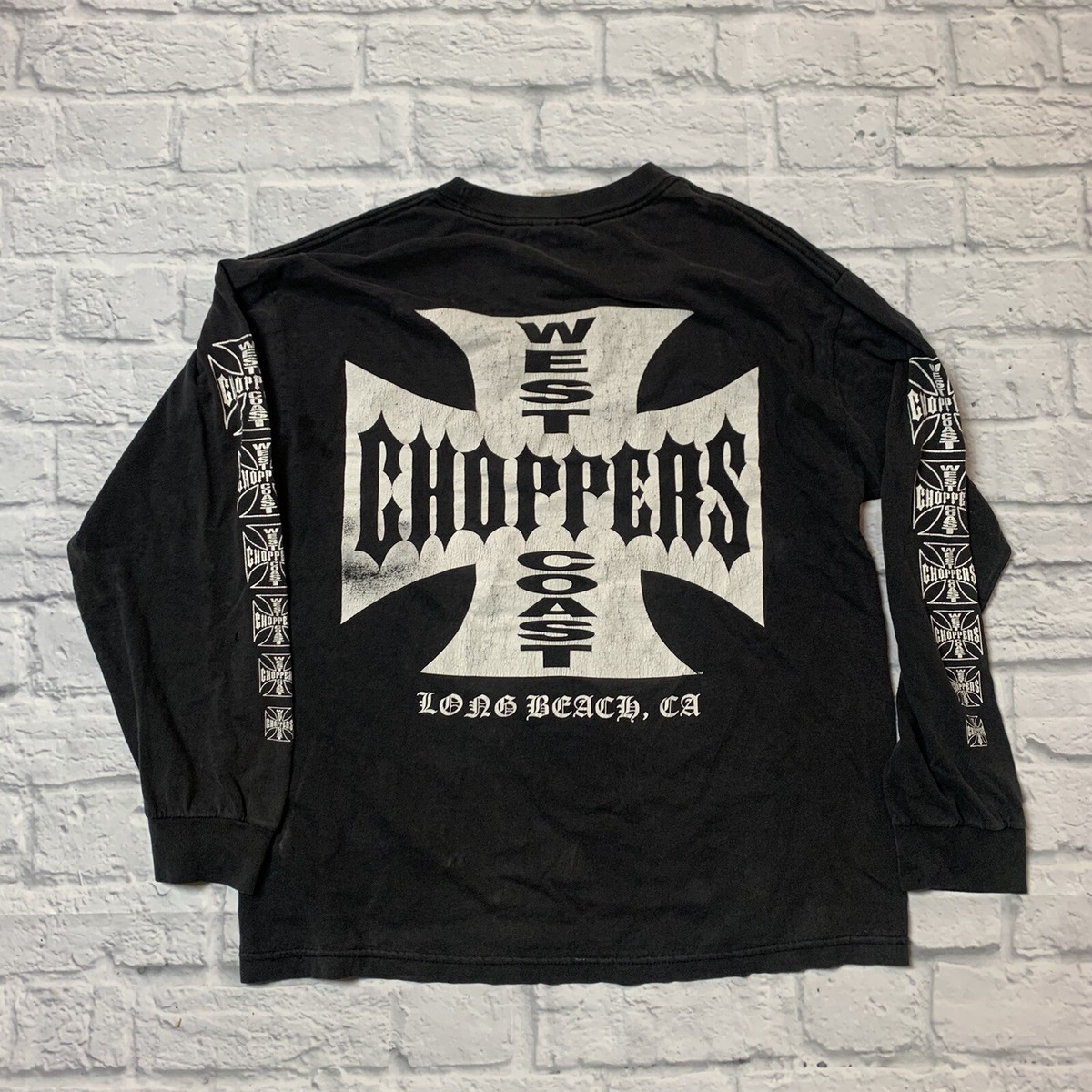 Vintage 1990s West Coast Choppers Long Beach California Long Sleeve T-Shirt