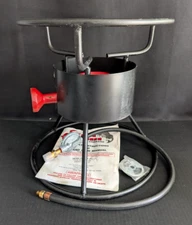 King Kooker Welded Outdoor Gas Cooker 26TPK Base and Hose 15"