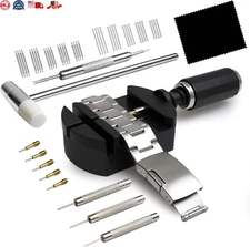 Watch Link Removal Kit, Watch Band Sizing Tool for Watch Strap Adjustment, Wa...