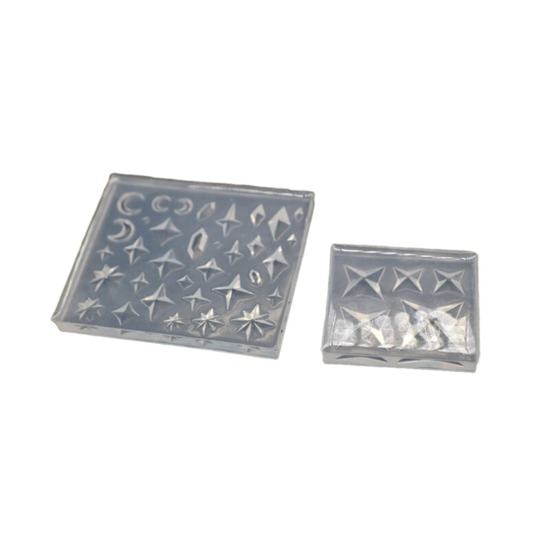 DIY Silicone Crystal Resin Jewelry Molds for Stone Shape Crafting