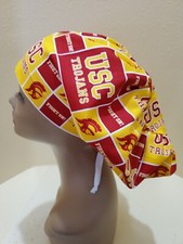 Southern California Trojans Blocks Women's Euro/Chef Surgical Scrub Hat/Cap