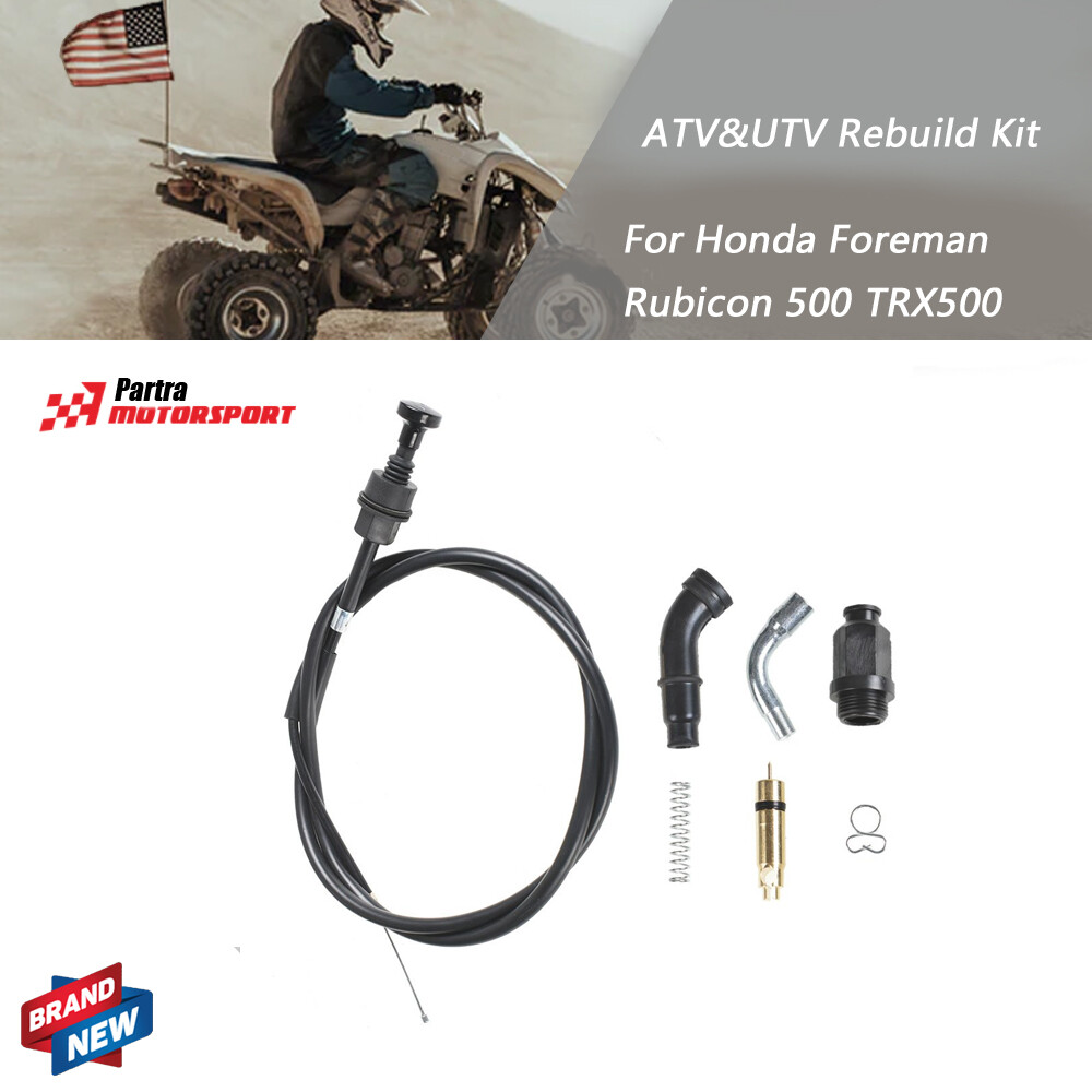 Choke Valve Plunger Replacement Labwork Carburetor Choke Cable And Valve Plunger Repair Kit For Honda Foreman Rubicon 500 2001-2013 ATV Choke Plunger Replacement