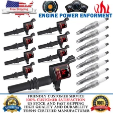 2004 2005 2006 2007 2008 IGNITION COILS + Spark Plugs FOR FORD F-150 5.4L TRITON