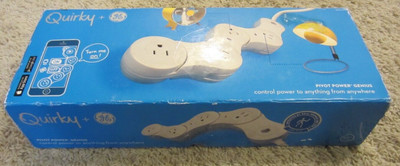 GE Quirky PIVOT POWER GENIUS 4 Power Strip Outlet Cord WIFI Smart Phone WINK