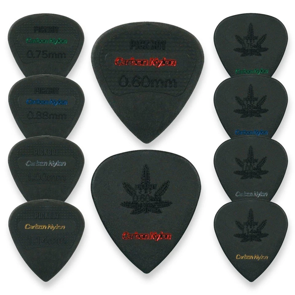 Pickboy Carbon Plektren Plektrum Picks Pleks Plektra Plektron Gitarre 6 Stück