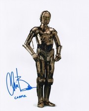 CHRIS BARTLETT signed Autogramm 20x25cm STAR WARS in Person autograph COA