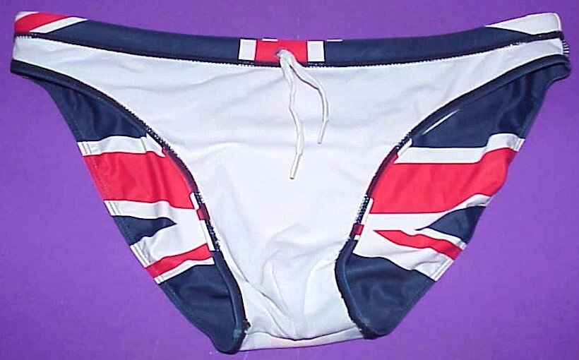 МУЖСКИЕ UK ФЛАГ, КРАСНЫЙ, БЕЛЫЙ И СИНИЙ N/L СОРЕВНОВАНИЯ ПЛАВАТЬ ШОРТЫ ПОДХОДИТ 36 «-40» 2XL - Изображение 4 из 4