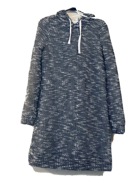 Fabletics Womenâs Yukon Sweater Dress Hoodie Lined Black/white Size S | eBay