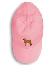 Caroline's Treasures Belgian Shepherd Pink Embroidered Baseball Cap Hat BB3461PK