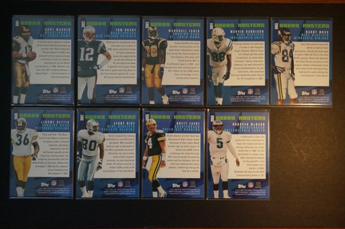 2002 Topps Hobby Masters 9 card lot Tom Brady, Jerry Rice, Randy Moss + more - Bild 2 von 2