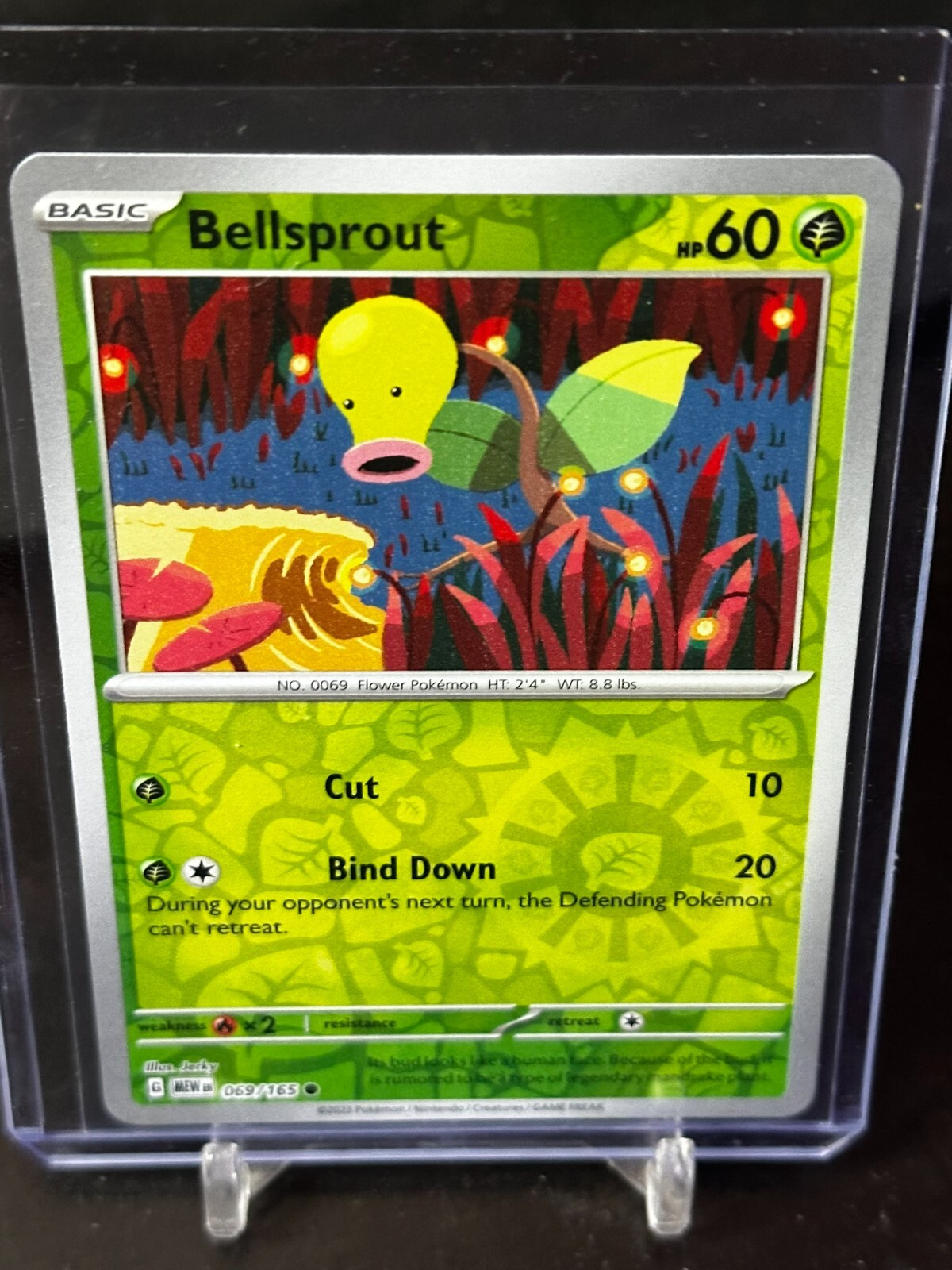 Bellsprout 069/165 Reverse Holo Pokemon Scarlet & Violet 151