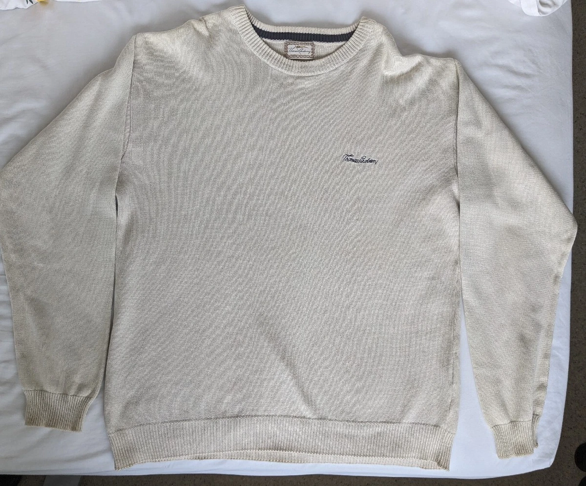Vintage Thomas Burberry Beige Jumper Sweatshirt Pullover - Size XL | eBay