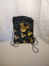 Mickey Mouse Drawstring Backpack String Reusable Bag Disney Birthday Gift