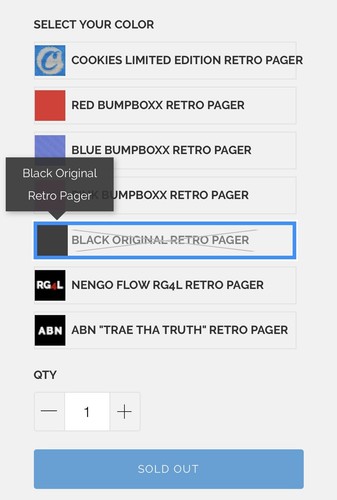 Bumpboxx Retro Pager New Portable Wireless Bluetooth Speaker Sealed - Afbeelding 3 van 3