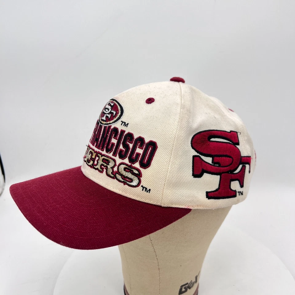 Gorra gorra San Francisco 49ers Champion by the Bay NFL One Fits roja blanca Snapback Foto 3 de 4