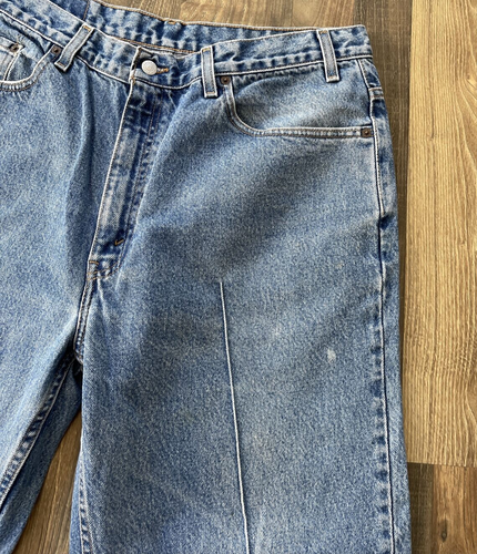 Levi’s 901 Jeans Relaxed Straight Leg Men’s actual Fit W34 L26 Blue - Picture 3 of 13