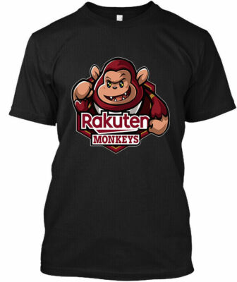 Rakuten Monkeys Professional Baseball Team Sport Logo T-Shirt Size