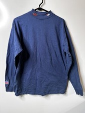 Denver Broncos Puma Long Sleeve Crew Neck Size kids Extra Large Navy Blue