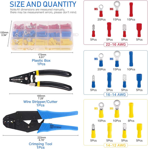 Professional Self-Adjustable Ratchet Wire Crimping Pliers AWG 22-10 and a Wire S - Picture 2 of 12