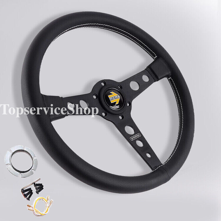 350mm 14' MOMO prototipo Genuine Leather Thickened Spoke