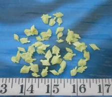 ~ Gar Scales ~ 50+ Bright Lime-Green ~ Shellcraft ~ Sailors Valentines ~