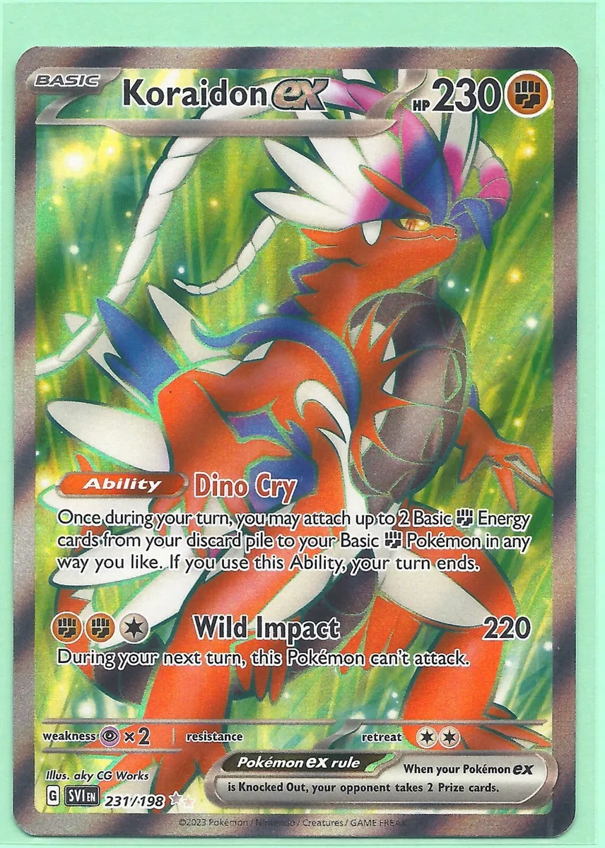 Koraidon ex - 231/198 - Scarlet & Violet - Holo – Card Cavern Trading  Cards, LLC