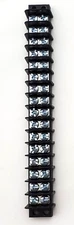 Molex 0387600116 16 Position Dual Row Screw Terminal Strip Block 6-5/8" Long