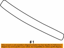 75770-24010 Toyota Moulding, hood, front 7577024010, New Genuine OEM Part