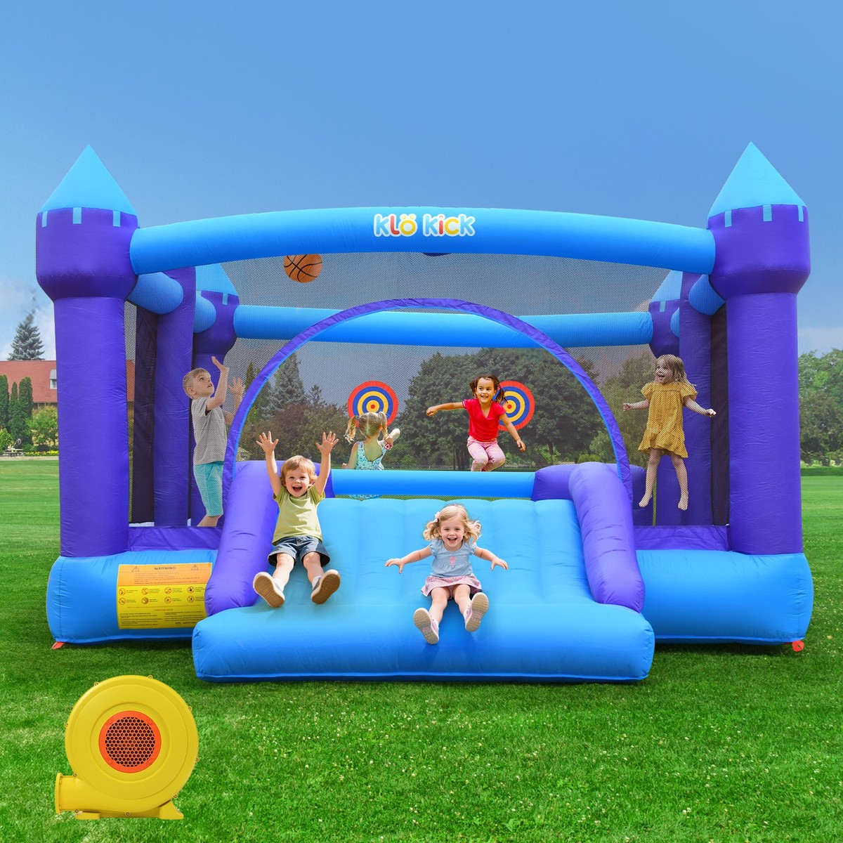 15x12' Commercial Obstacle Course Inflatable Bounce House Jump 'n