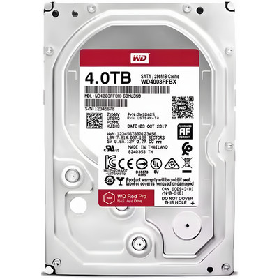 New 7200 RPM 3.5-inch 4T hard drive WD4003FFBX Western Digital Red Drive PRO