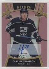 2019 Upper Deck Allure Rookies Pink Diamond 30/59 Carl Grundstrom #135 Auto 0e3