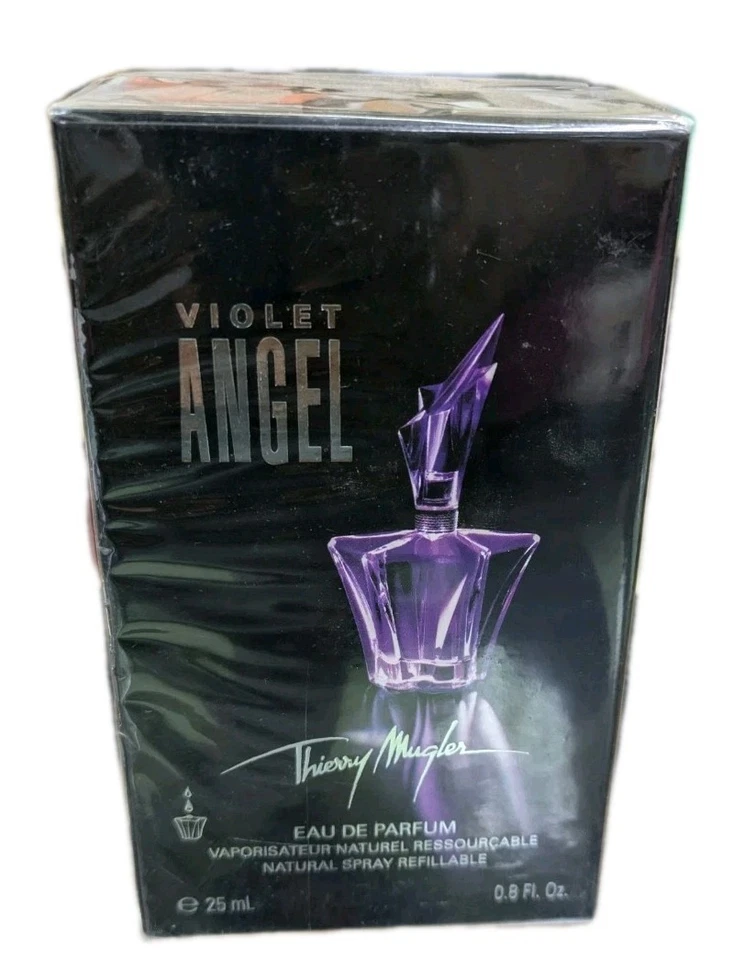 Violette Angel Thierry Mugler EDP 0.8o.z-25 ml spray descontinuado NUEVA CAJA SELLADA Foto 3 de 4