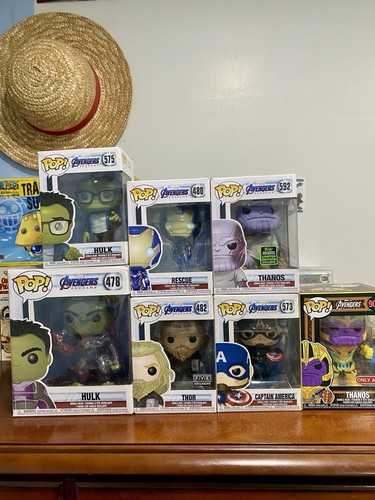 Funko Pop! Vinyl: Marvel Avengers Endgame - Lot of 7 Pack Bundle  (EX Included)
