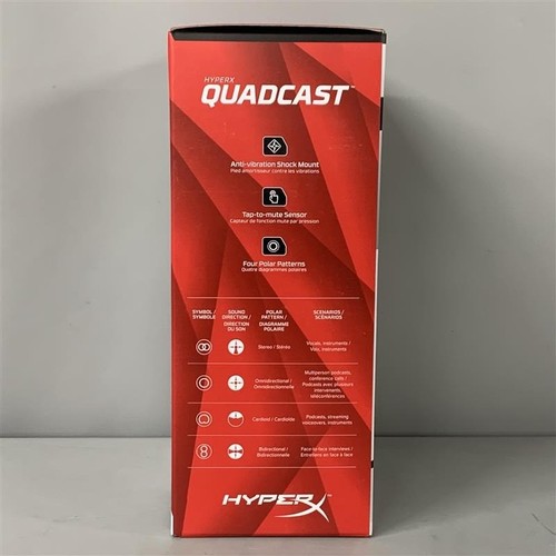 HyperX QuadCast Standalone Microphone Black Wired USB Gaming Streaming -FPL -CP - 第 4/6 張圖片