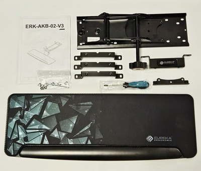 Eureka Ergonomic Gaming Keyboard 28.3x10.2 Adjustable Tilt Swivel ERK-AKB-02-V3