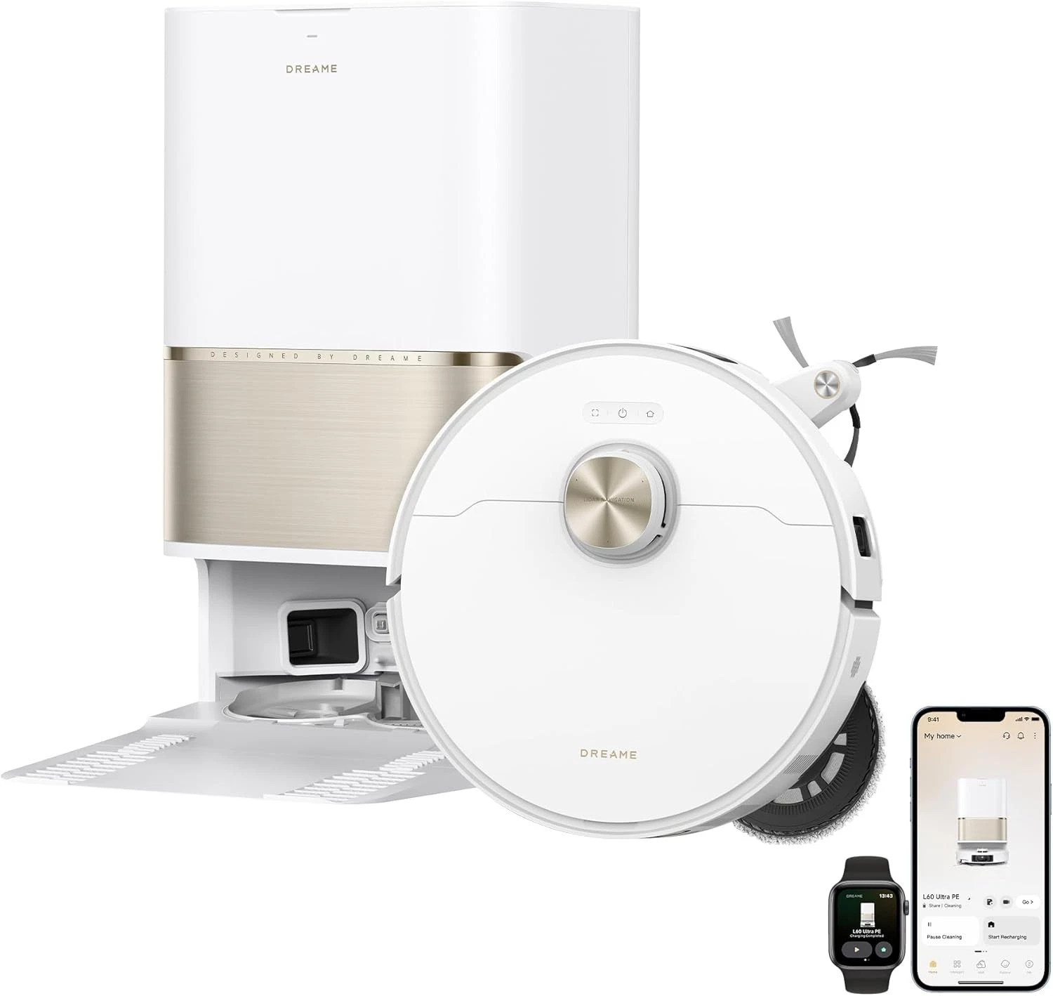 Dreame L60 Ultra FE Robot Vacuum Mop Auto-Empty, Self-Cleaning 30000Pa
Opens in a new window or tab