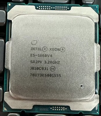 Intel Xeon e5-1660 v4 CPU processor sr2pk 8-core 3.20ghz 20mb 2011-3 140w 1660v4